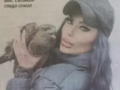 Мис Силикон спаси сокол, храни го със спринцовка (Снимки)