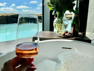 Антония преспа в кратера на вулкан