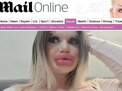 Дейли мейл гръмна: Българката с най-големи устни в света пред ЗАПЛАХА от некроза! СНИМКИ