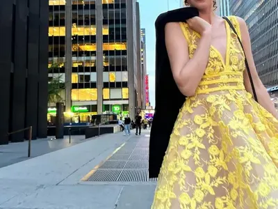 Гери Малкоданска шашка американците с прозрачна рокля (Снимки)