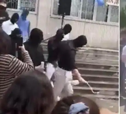 СКАНДАЛ във Варна! Абитуриенти празнуват като мутри (СНИМКИ)