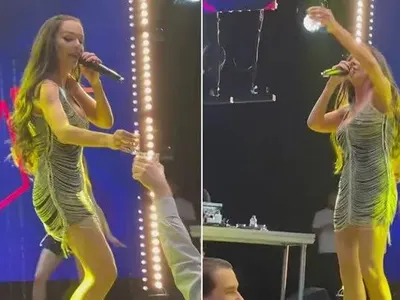 Висш пилотаж: Галена пее и пие на сцената (Снимки)