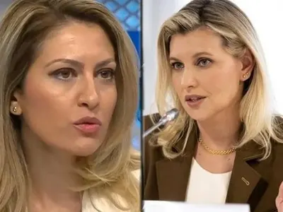 Рая Назарян като двойничка на Олена Зеленска (Снимки)