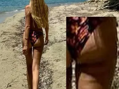 Антония Петрова раздруса целулит на плажа! Зъбите й обаче са по-брутални (ГАЛЕРИЯ)