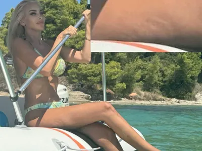 Антония Петрова раздруса целулит на плажа! Зъбите й обаче са по-брутални (ГАЛЕРИЯ)