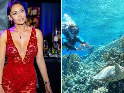 Най-сексапилната ни гимнастичка се гмурна на дъното на Червено море