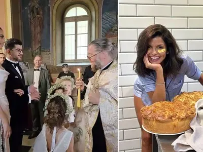 Славена Вътова меси питка за сватбата на Сашо Кадиев