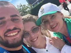 Карлос Насар утешава любимото златно момиче Магдалена Миневска