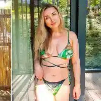 Галя от "Каризма" се плацика в басейн през нощта