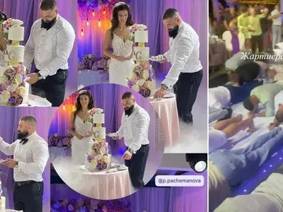 Генчо от "Игри на волята" се ожени, 30 мъже се бият за жартиера на булката СНИМКИ