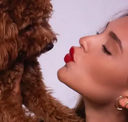 Горещи целувки: Мис България оставя кървави следи по пудела си