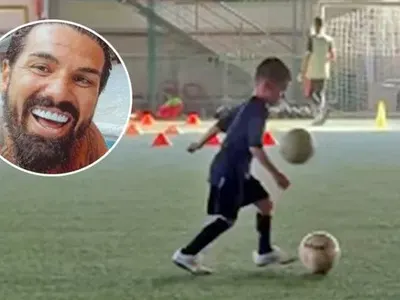 Най-малкият син на Благой Георгиев стана футболист (Снимки)