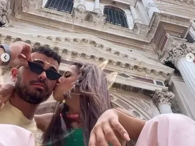 Винаги заедно: Дори и във фитнеса Дара не се разделя с годеника си