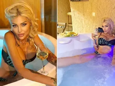 Джулиана Гани топи балконите в джакузи след полет с балон