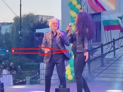 Мариана Попова с корем като бременна