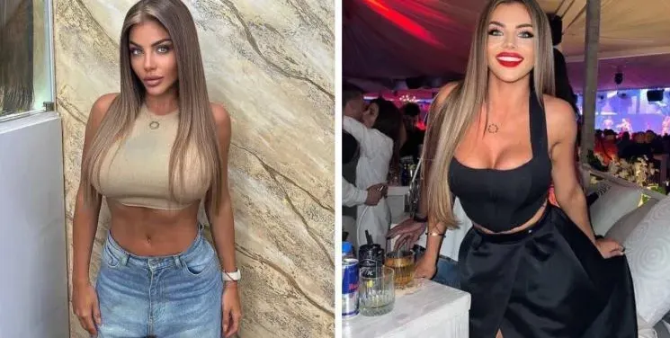 Мис Силикон си крие бомбите в Колумбия