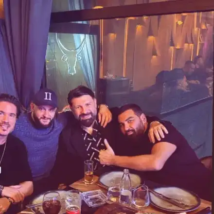 Преди концерта му в София: Стораро и Азис на вечеря с Никос Икономопулос