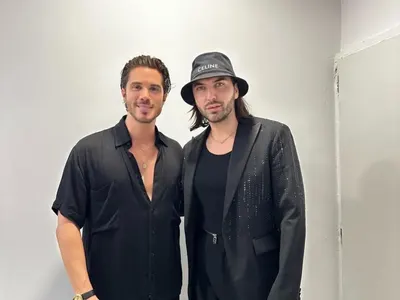 Преди концерта му в София: Стораро и Азис на вечеря с Никос Икономопулос