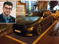 Сашо Кадиев  паркира най-нагло  на място за инвалид