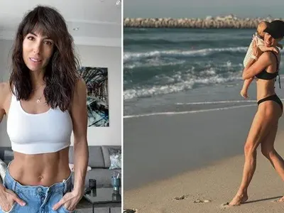 Зара от "Биг брадър" води бебето край океана