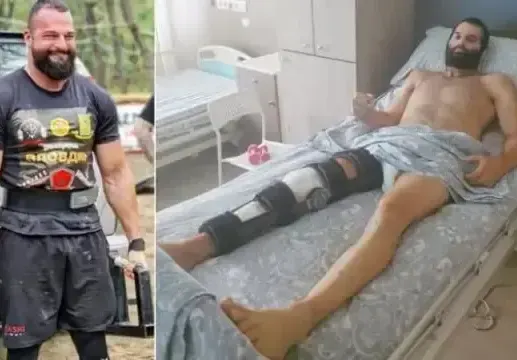 Аспарух от “Игри на волята” хвърля патериците и шината