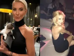 Маги Томова топли дупе върху черен вулкан