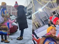 Наум Шопов води семейството на коледно шоу СНИМКИ