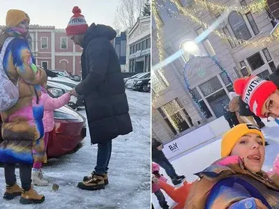 Наум Шопов води семейството на коледно шоу СНИМКИ