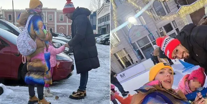 Наум Шопов води семейството на коледно шоу СНИМКИ