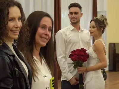 Защо майката на Антоанет Пепе не спря да плаче на сватбата й? (СНИМКИ)