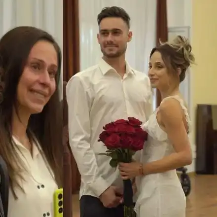 Защо майката на Антоанет Пепе не спря да плаче на сватбата й? (СНИМКИ)