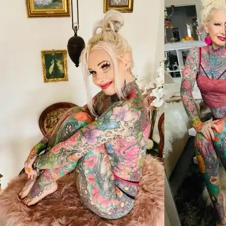 Баба прави тялото си на градина