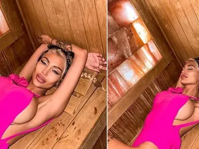 Джулиана Гани се поти в руска баня