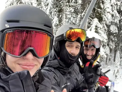 Гаджето на Папи на ски