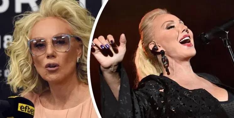 Лепа Брена пее със счупен крак