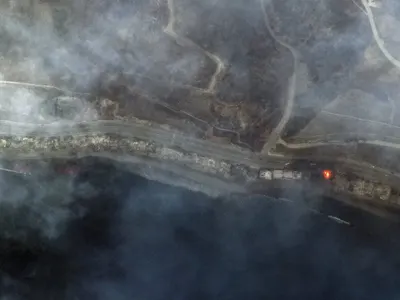 Мащабът на пожара от Космоса: Вижте Лос Анджелис преди и след огъня (снимки)