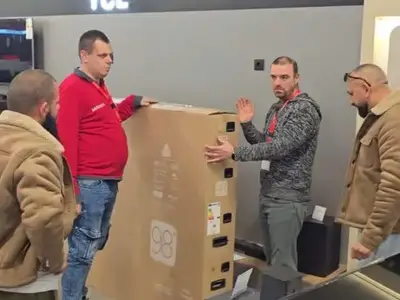 Треска за голям екран в Техномаркет