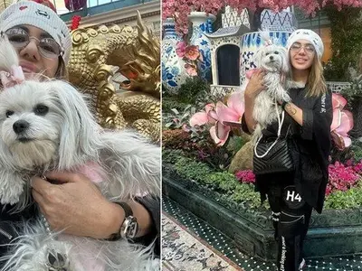 Анита Мейзер празнува Китайската нова година с кучето си СНИМКИ