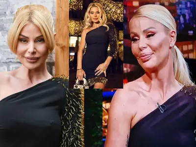 БЕЗПАРИЧИЕ! Гущерова изтърка една и съща рокля по тв предавания! (СНИМКИ)