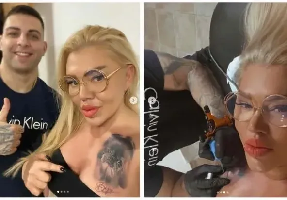 Червенкова с татус на починалото куче