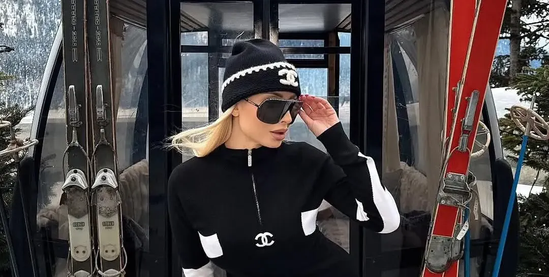 Цветелина Янева на ски в Алпите