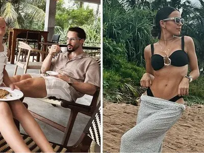 Наум Шопов глези майка и тъща в Шри Ланка