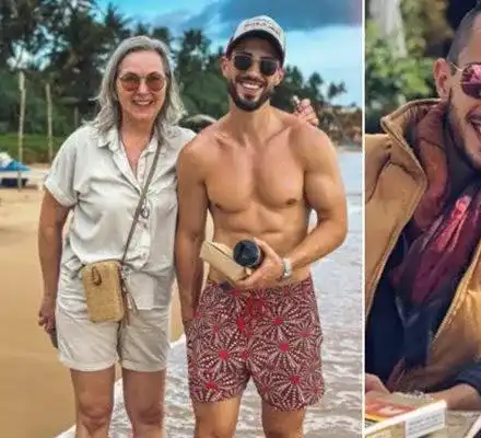 Наум Шопов посрещна  майка си и тъщата  в Шри Ланка