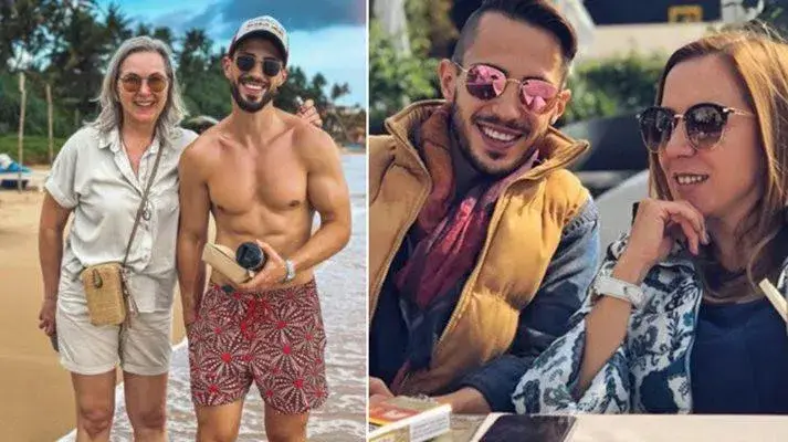 Наум Шопов посрещна  майка си и тъщата  в Шри Ланка