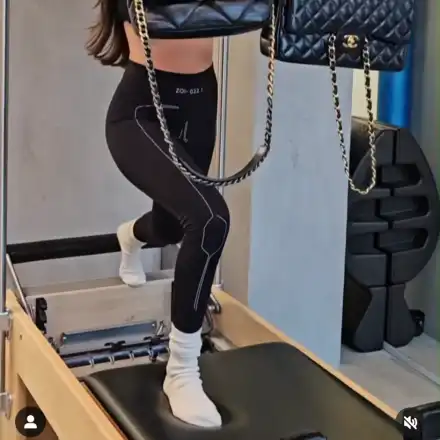 Алисия тренира с чанти