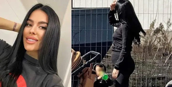 Бившата на Джизъса си показа корема