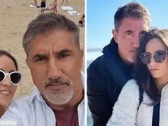 Бременната Любомира  глези Башар със сладкиши
