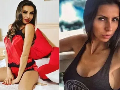 Диана Габровска си пие кафето полугола