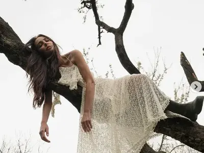 Николета кацна на клон