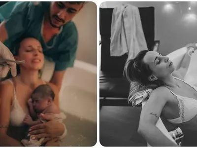 ШОК! Антоанет Пепе показа как е родила Беатрис във ваната (Снимки)